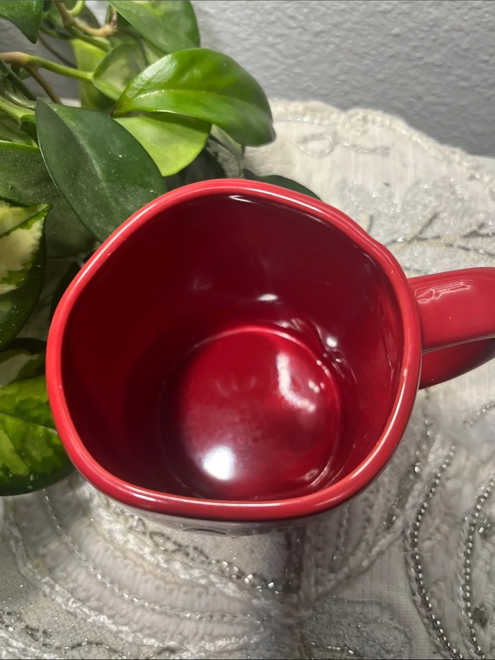 Rae Dunn GIRL MOM Red Ceramic Coffee Mug Artisan Collection by Magenta